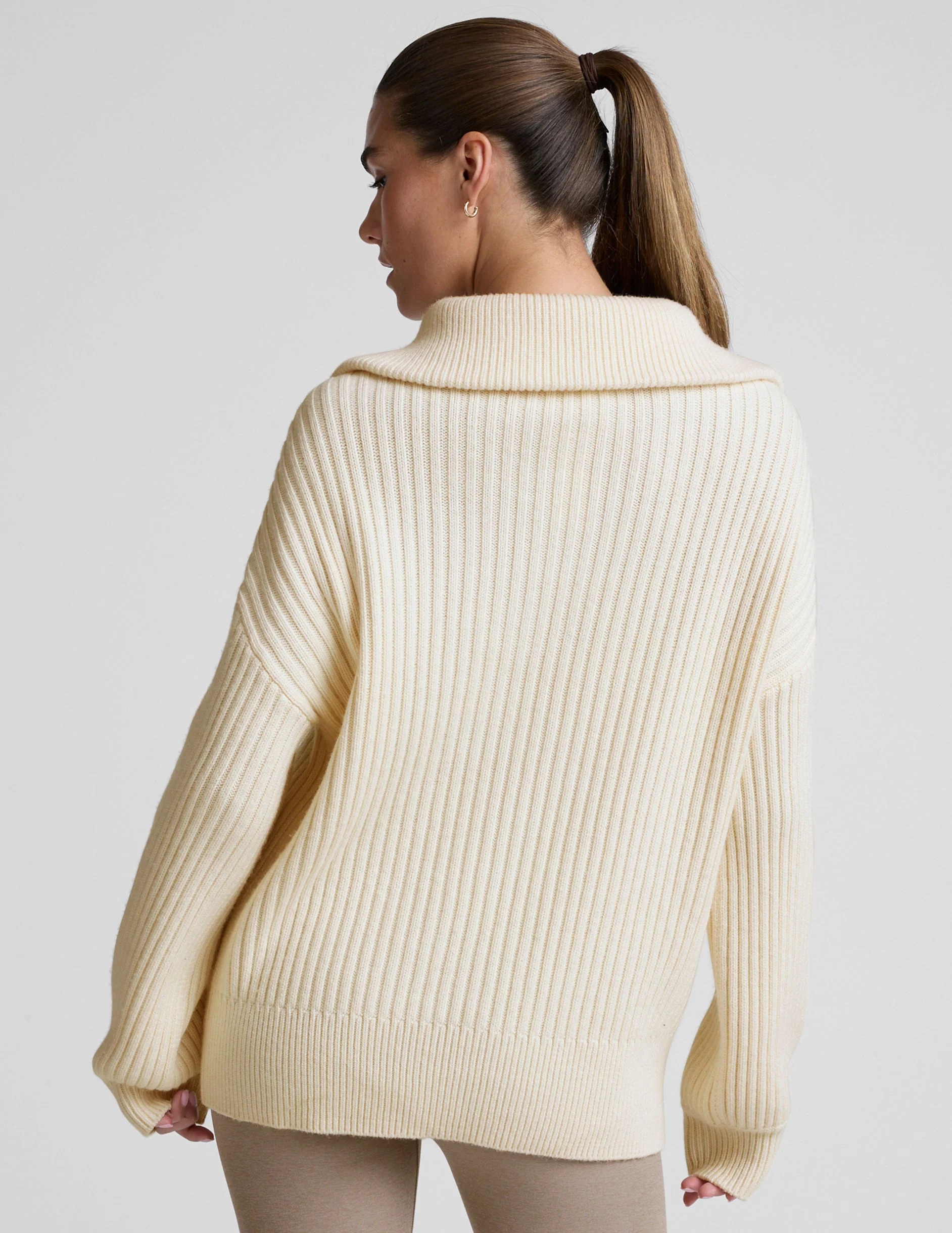 Wool Blend Collared Pullover - Image 4