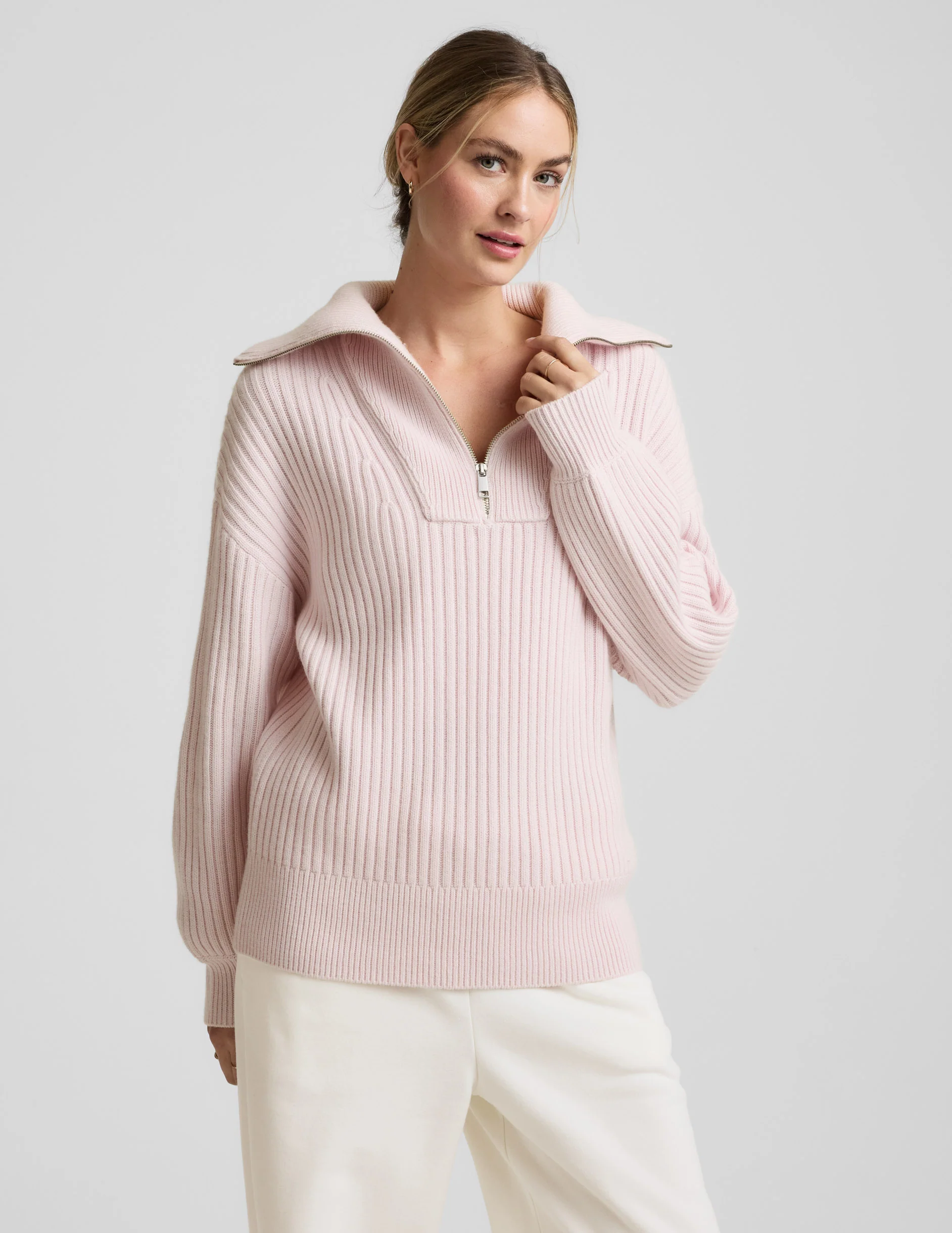 Wool Blend Collared Pullover - Image 4